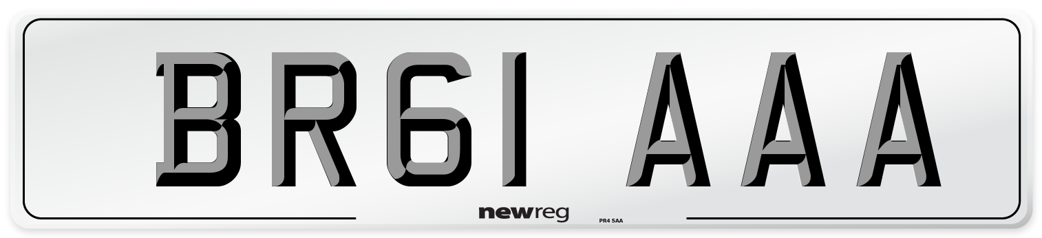 BR61 AAA Number Plate from New Reg